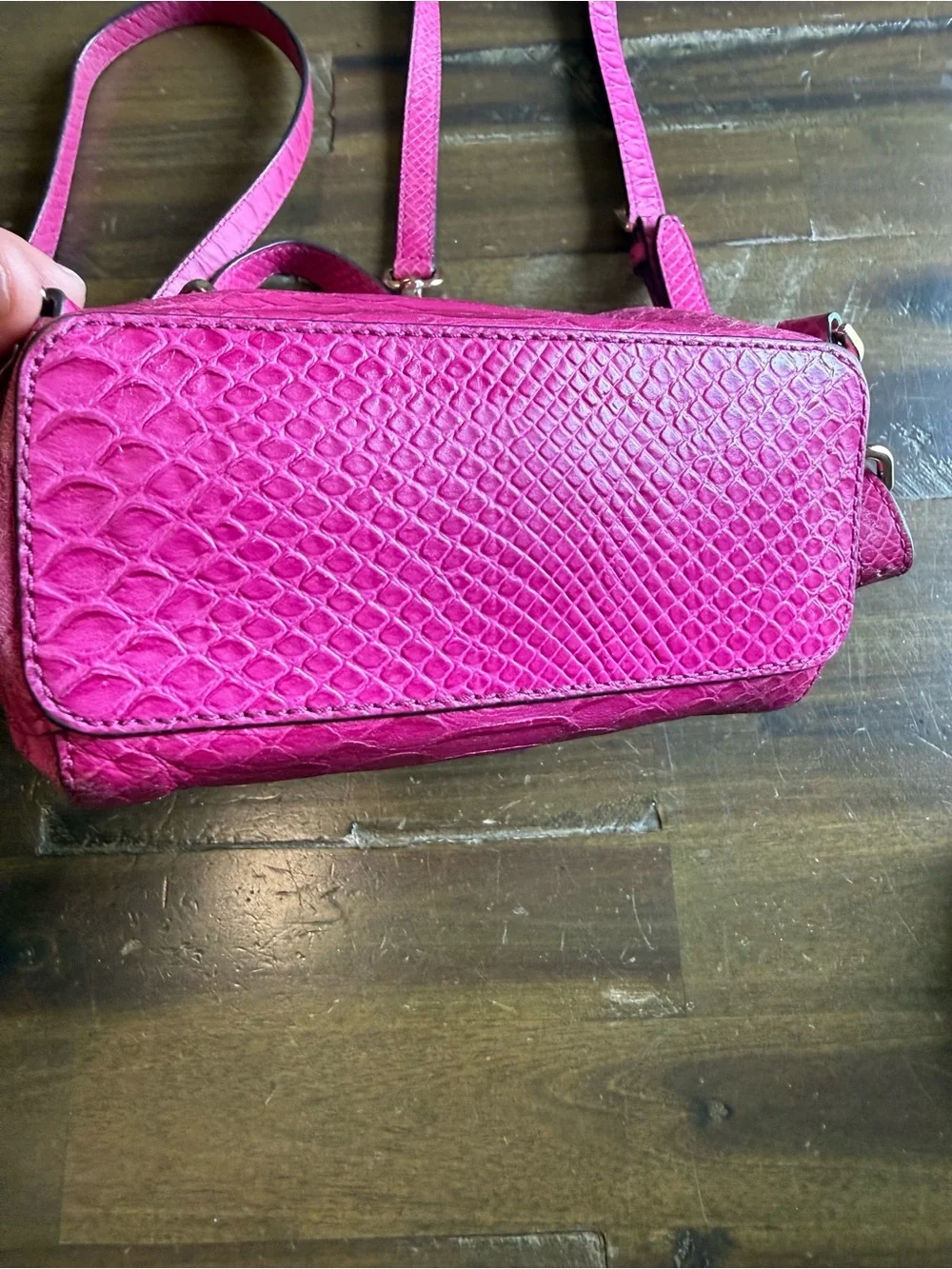 Michael Kors Embossed Leather Backpack